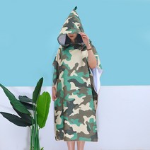 성인용 입는 망토 비치타올 900 x 1100 x 400 mm, 12 위장, 1개
