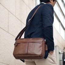 끄레앙 가죽 남성 숄더백 L803