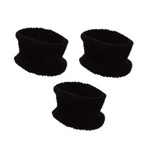 인콘트로 극세사 슬림 넥워머 3p, 검정색