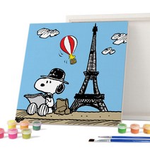아이러브페인팅 피너츠 DIY PAINTING 25 x 25 cm, 스누피 여행