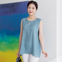 여성용 찰랑찰랑 인견 해피 나시 블라우스 2p