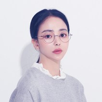 멜라크메 코받침없는 동글이 알큰 오버 베타 티타늄 안경테