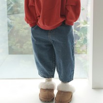미니달콩 아동용 따뜨 기모 청바지