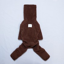 도기스타 이탈리안그레이하운드 휘핏 베들리언테리어 두툼 후리스 올인원, 브라운