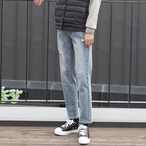 플레이즈 남성용 밴드 데미지 네핑 일자 진