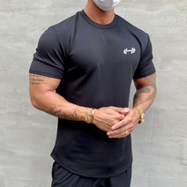 아로무드 남성용 모던 머슬핏 반팔 티셔츠