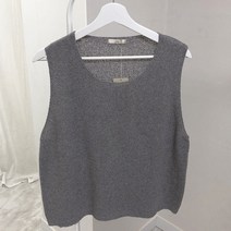 체리체리 여성용 루즈핏 린넨 민소매 나시