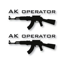 AK SUV 데칼 스티커 중, 블랙, 2개