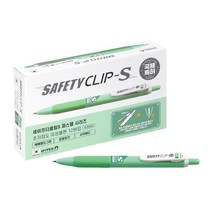 마이펜 세이프티클립 S 볼펜 0.5mm, 에메랄드그린, 1개