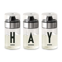 리본제이 레터링 유리 오일병 HAY, 3개, 250ml
