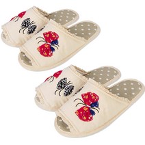 케이에스몰 레이스 면실내화 MF505 2p, 나비 그레이