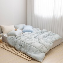 믹스앤매치 크림체크 세미 차렵패드세트