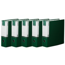 A4 합지 D링 7CM 바인더 3공 BR937, 녹색, 5개