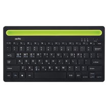 엑토 모바일 거치대 무선 블루투스 키보드, 텐키리스, BTK-06, 블랙