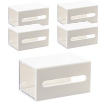 모나코올리브 레이디스 미니서랍, 화이트, 5개