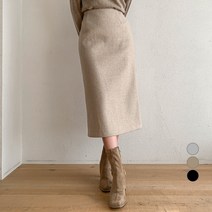 무드인더 여성용 모직 롱스커트