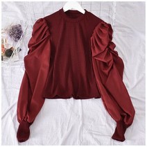 안다로미 여성용 퍼프셔링루즈 셔츠