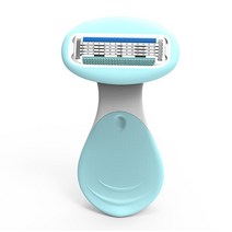 메디치트 4중날 여성용 수동면도기 그린, 1개, 1개입