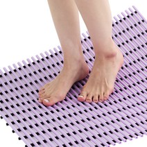 컴포리빙 욕실 미끄럼방지매트 점보 90 x 100 cm, 퍼플, 1개