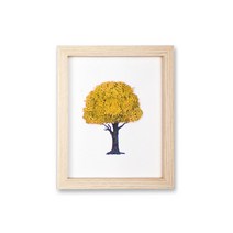 스칸디아모스 그린썸 모스 액자 옐로우, 1개