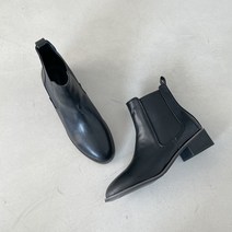 파이 여성용 기본 로우굽 둥근코 첼시부츠 3cm LG_0021