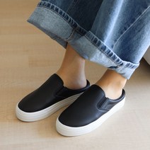콤마슈 여성용 심플 베이직 데일리 쿠션 뮬 슬립온 SD352