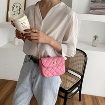 오렌지닷컴 퀼팅 체인 미니 크로스백