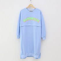 T 긴 샌드위치 수유 임산부 원피스