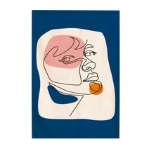 마켓A 블루오렌지 피메일 하프 도어커튼