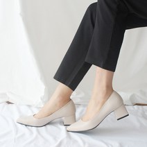 벨라노이 여성용 베이직 뾰족코 정장 미들힐 펌프스 5cm