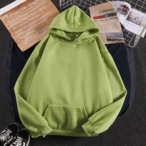 솔리드 무지 심플 오버핏 기모 임산부 후드티