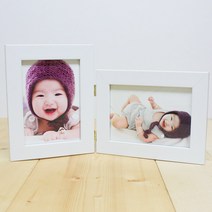 양면 접이 액자 세로 + 가로 A03, 화이트