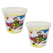에듀클레이 유아용 클레이 2p, 연한노랑, 250g