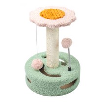 업앤고 고양이 기둥형 스크래처, 그린 + 핑크(L), 1개