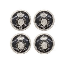 금속 고급 포인트 정장 단추 타운젠트 21mm, 블랙니켈, 4개