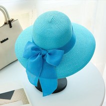 여성용 라피아햇 밀짚모자
