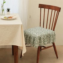 아망떼 어바웃타임D 순면 프릴 방석 커버, GREEN