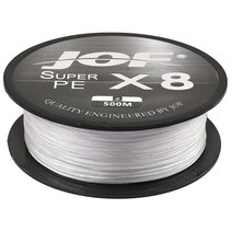 JOF 8합사줄 500m, 화이트