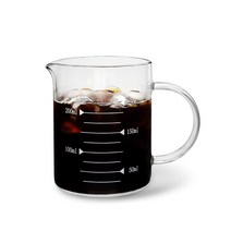 미르 내열유리 핸들 비커 계량컵, 250ml