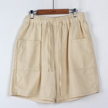 플레이즈 남성용 스트링 빅포켓 스트레이트 반바지