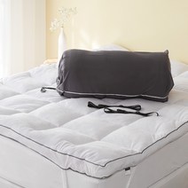 라뽐므 노르빅 극세사 토퍼 + 파우치 세트, 토퍼(어반 화이트), 파우치(차콜 그레이)