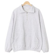 맨타임 HJM 오버핏 아노락 반집업 맨투맨 티셔츠