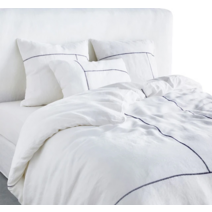 린넨 화이트 스티치 이불커버 F712386, white