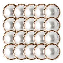 진주 보석 단추 진주콤비 13mm, 골드, 20개