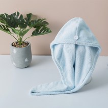지엔 극세사 드라이 헤어타올 90g, 블루, 1개