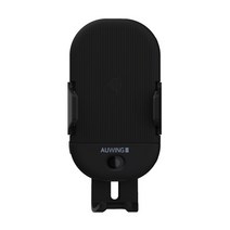 오윙 자동 무선 충전 거치대, 블랙, AUW-901