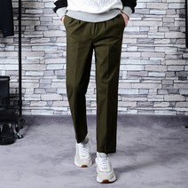 타운클로 남성용 피그먼트 9부 반밴딩 코튼팬츠