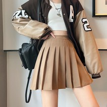 모네타 주름 에이라인 심플 스커트