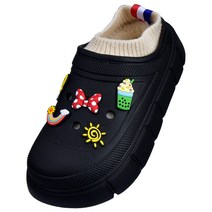 여성용 팔렛트N 통굽 털 슬리퍼