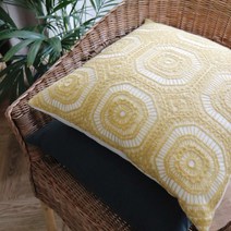 레인보우하우스 플라워 가든 에스닉 쇼파 쿠션 커버